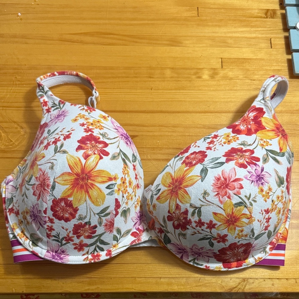 Lane Bryant Floral Print Bra - Multicolor